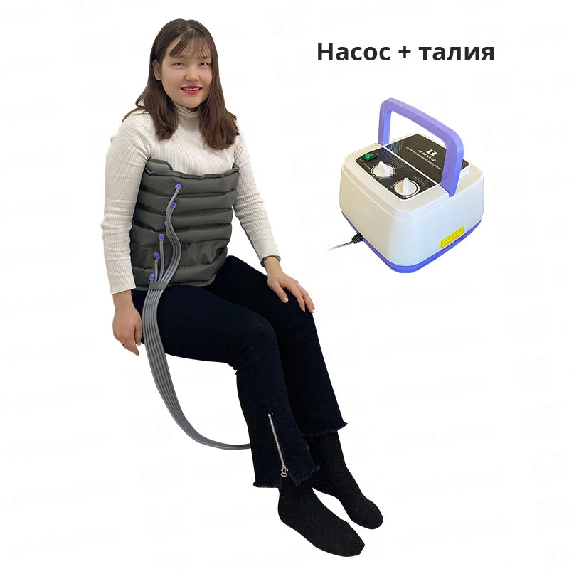 6-chamber Electric Airbag Pressure Massager Wraps Arm Waist Leg Foot Massage Varicose Veins lymphatic drainage device