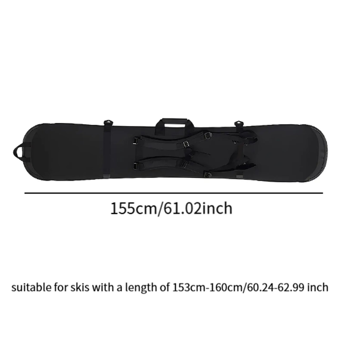 Snowboard Sleeve with Shoulder Straps Snowboard Equipment Soft Snowboard Bag