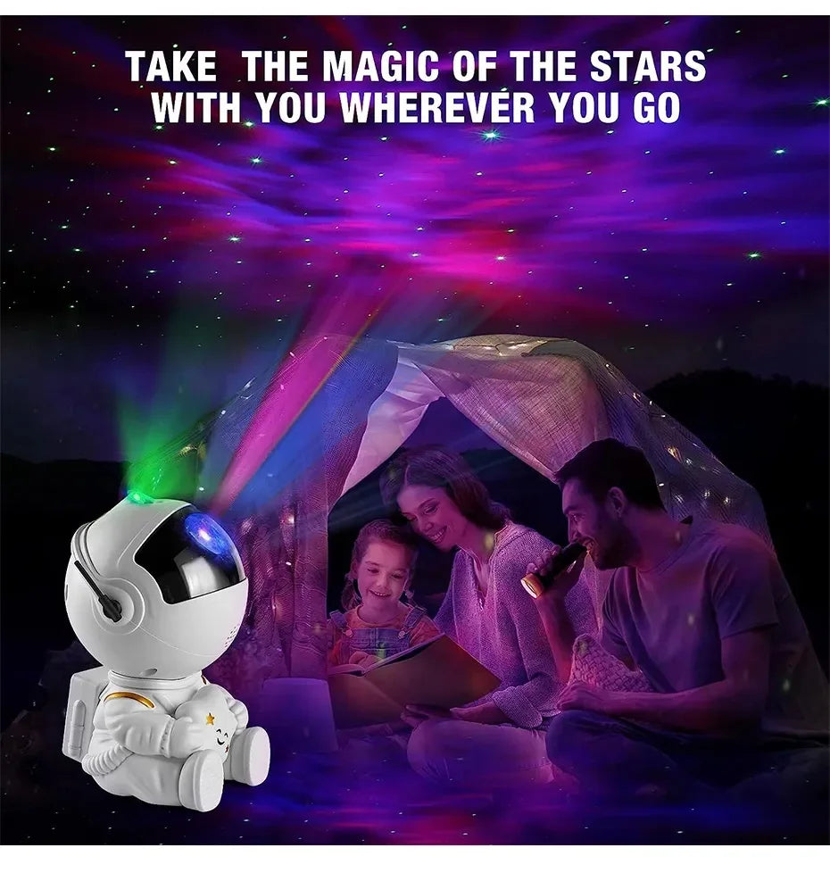 Projecteur d'étoiles, veilleuse de galaxie, projecteur d'astronautes, projecteur d'espace avec télécommande pour nébuleuse, pour chambre à coucher et maison