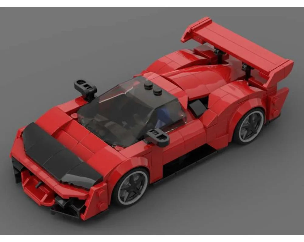 2024 F80 City Car Speed Champion Classic Classic Car Building Blocks Brick Racing Model Children's Toy Gift