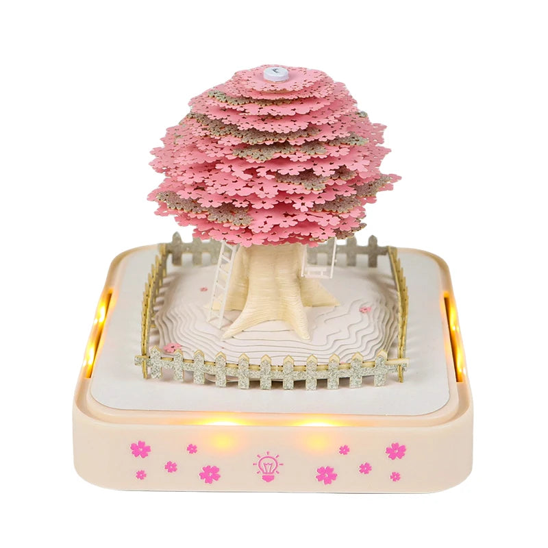 3D Omoshiroi Block Memo Pad Notepads Magical Calendar Magic Castle Sakura Tree Sticky Note Luxury Novelty Gift Items