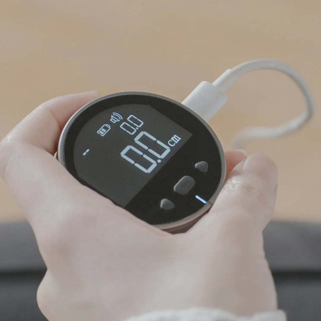 YYHC-Outil de mesure rechargeable Règle électronique Écran LCD HD Ruban à mesurer numérique roulant Règle multifonction portable