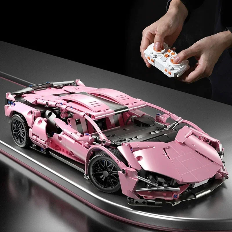 Super racing professional level puzzle children high difficulty assembling multi-functional movable racing accessories