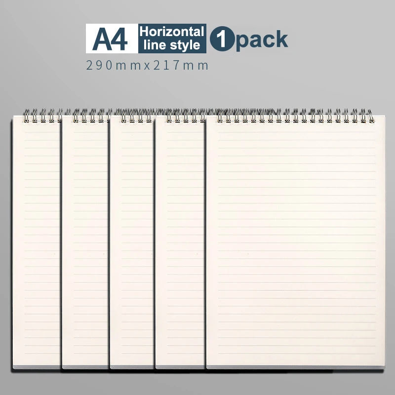 1 agenda planificadora A5, cuaderno en espiral, horarios, plan diario, lista de tareas, bloc de notas grueso, material escolar de oficina, papelería