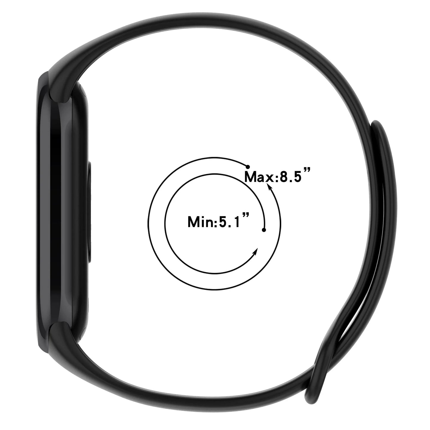 Silicone Strap For Xiaomi Smart Band 8 NFC Solid Bracelet Replacement Wristband Mi band 8 Waterproof Sport Watchband Accessories