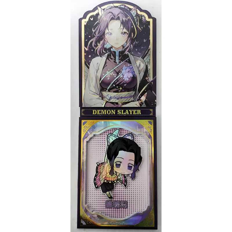 Anime Demon Slayer Kamado Nezuko Tanjirou Kanroji Mitsuri Kochou Shinobu Mh Collectible Card Toys Christmas Birthday Gifts