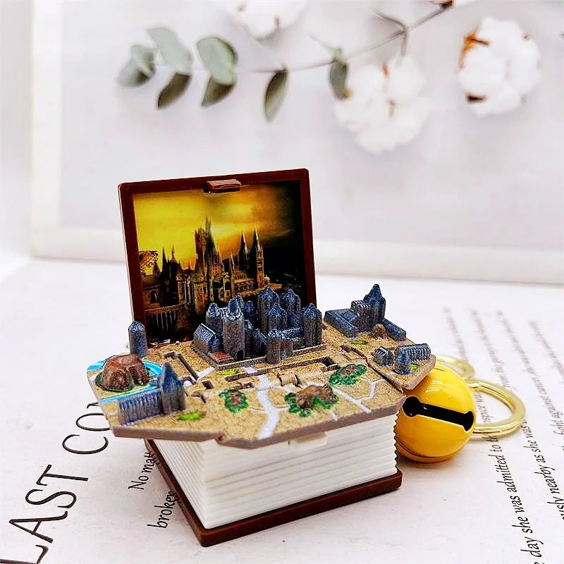 2024 3D Folding Bomb Explosion Book Novelty Mini Football Match Astronaut Keychain Children's Handheld Game Board Games Boy Gift