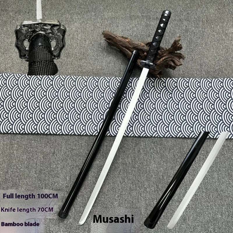 Tai Sword Katana Oriental Draw Sword with Sheath Tang Hengdao Wooden Sword Ancient Style Children's Toy Bamboo Wooden