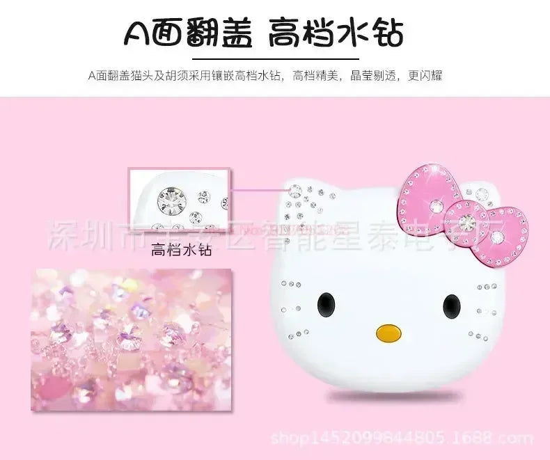 2023 New Kawaii Sanrioed Hello Kitty Flip Phone Cartoon Cute Little friends Taiml Mini Phone For Kids Toys For friends Gifts