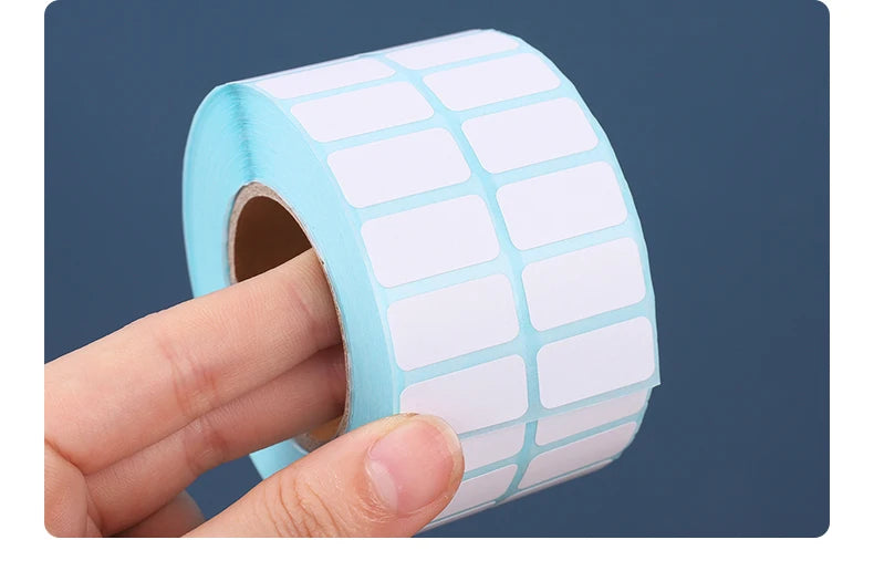 Etiquetas térmicas de varios tamaños, rollo de papel adhesivo, 100 mm de ancho, etiquetas blancas en blanco para etiquetas térmicas, pegatinas de papel autoadhesivas