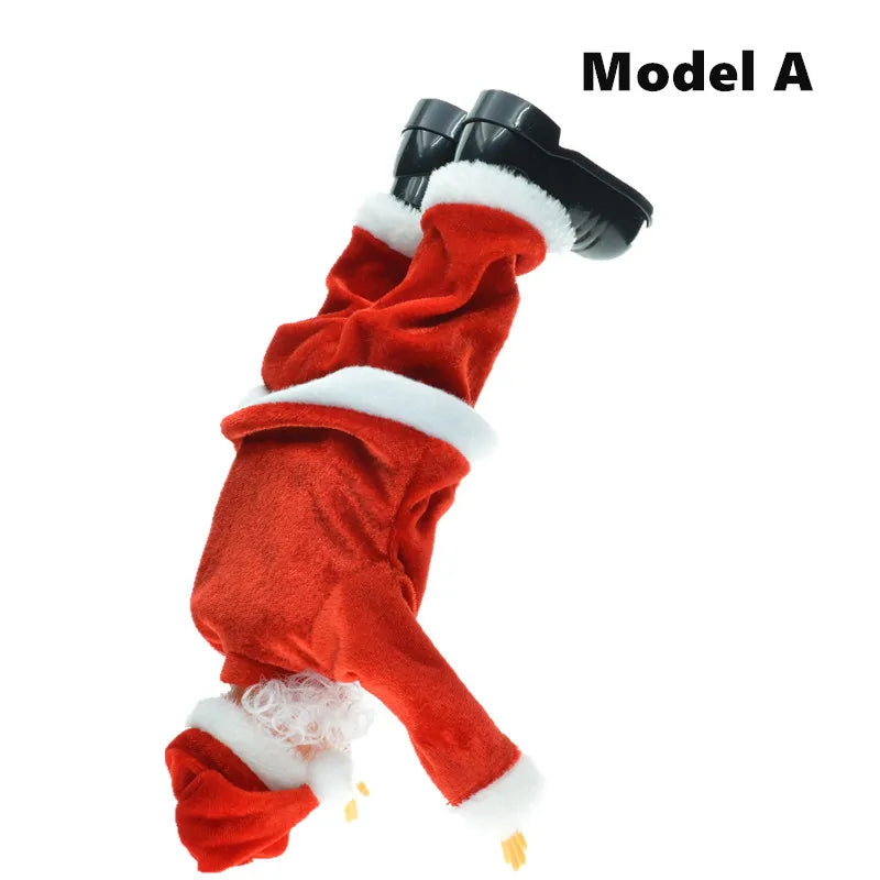 30cm New Year Christmas Ornaments Electric Santa Claus Doll Musical Dancing Gifts For Child Home Decorations Crafts