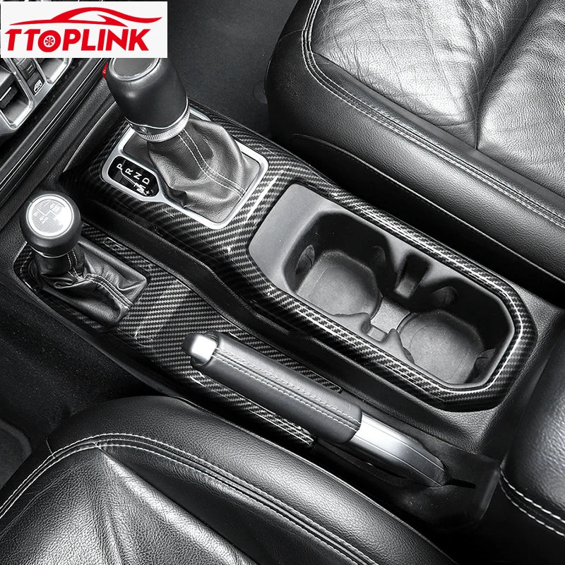ABS Interior 4WD Gear Shift Panel/Gear Shift Panel Cover for Jeep Wrangler JL/for Jeep JT Gladiator 2018 Up Car Accessories