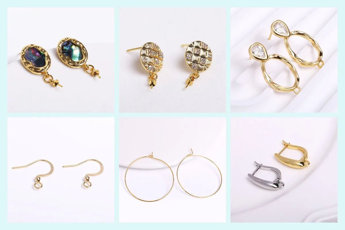 Cuentas espaciadoras irregulares chapadas en oro de 18 quilates, 13 x 4,5 mm, cuentas separadoras redondas de metal de latón para accesorios de joyería y abalorios