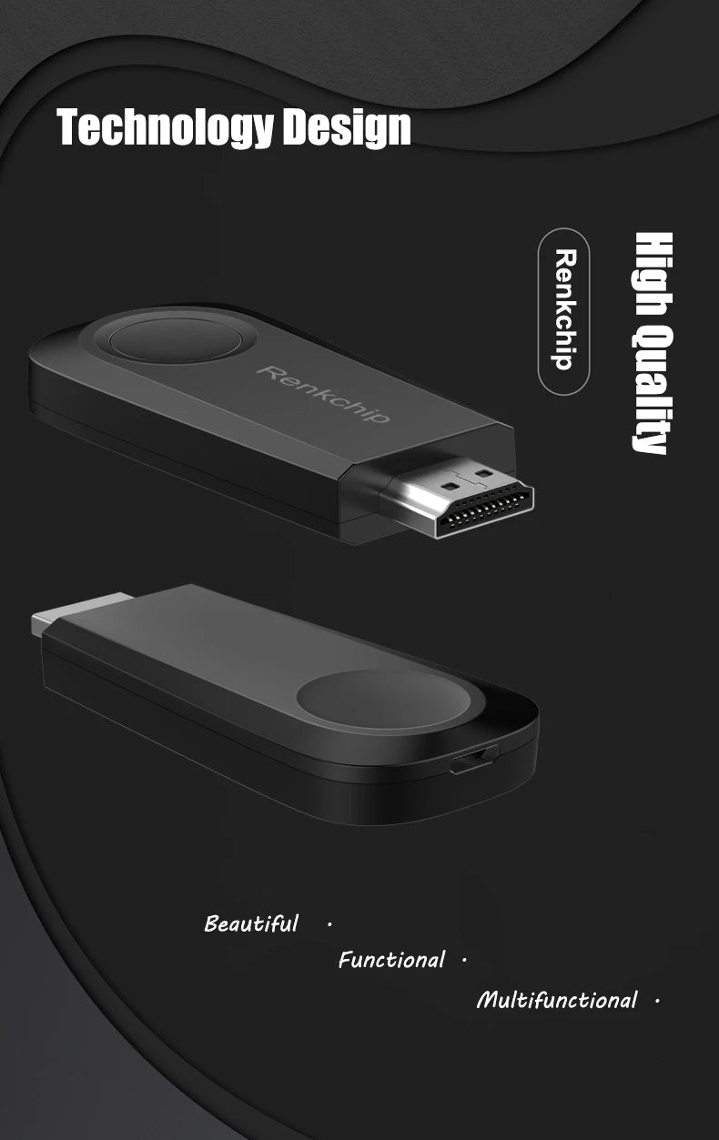 Dongle TV sans fil Wifi 1080P HDTV Projecteur Moniteur Miroir Écran Affichage Récepteur Adaptateur pour IOS Android Streaming Vidéo
