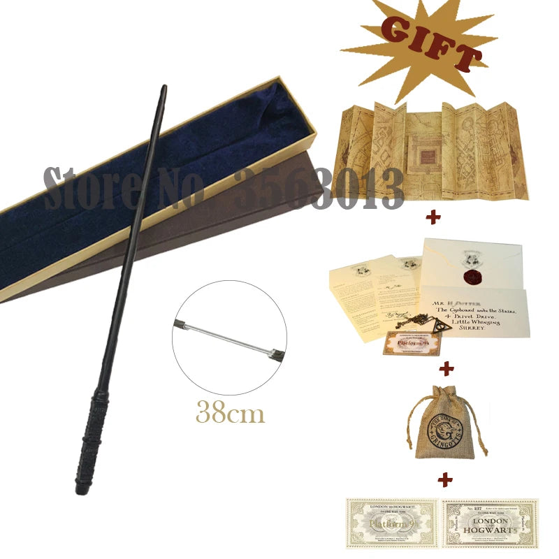 27 Kinds Wands with Map Letter 2 Tickets Necklace Cloth Bag and orginal Box