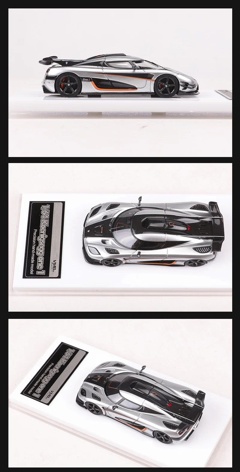 VMB 1:64 One 1 Blue/Silver Resin Model Car Limited Edition