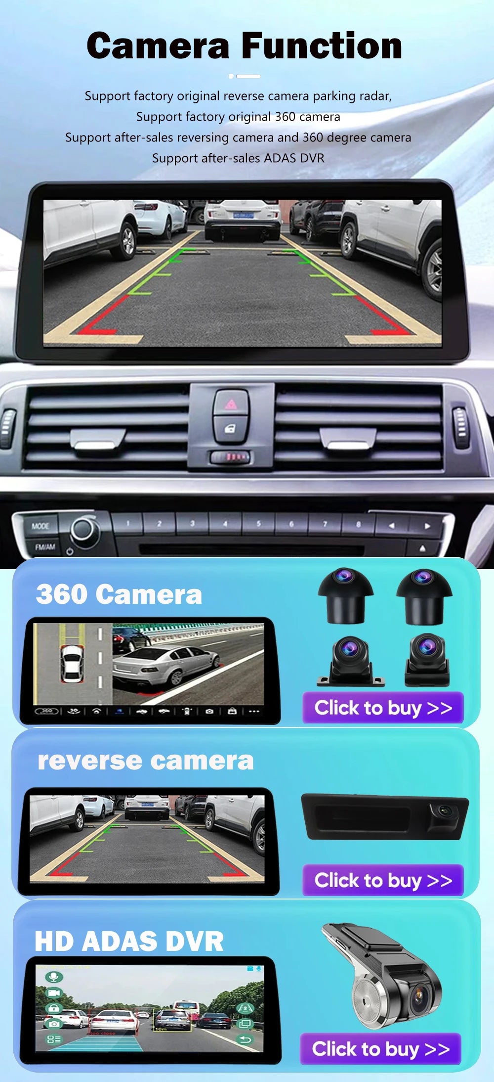 1920*720P Carplay 12,3 pouces Android 14 pour BMW Série 5 F10 F11 2010-2016 CIC NBT Système Auto Radio GPS Navigation Multimédia