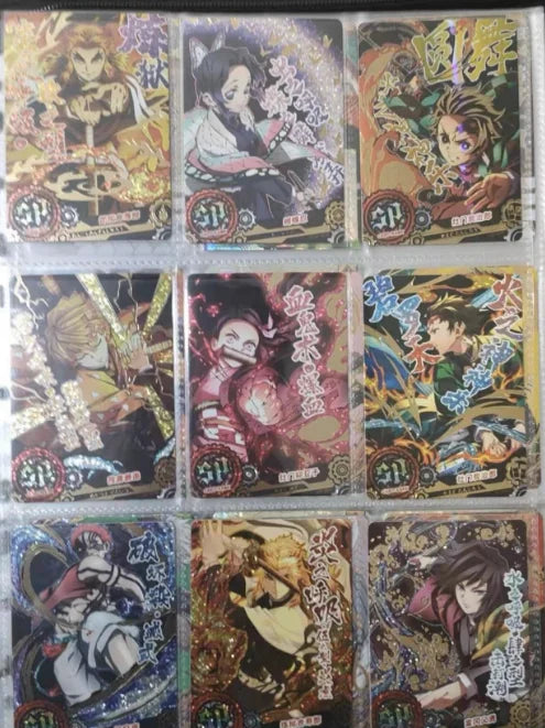 Anime Demon Slayer Kamado Nezuko Agatsuma Zenitsu Douma Akaza Sp Ssp Card Game Collection Rare Card Boy Birthday Present