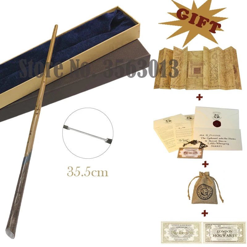 27 Kinds Wands with Map Letter 2 Tickets Necklace Cloth Bag and orginal Box