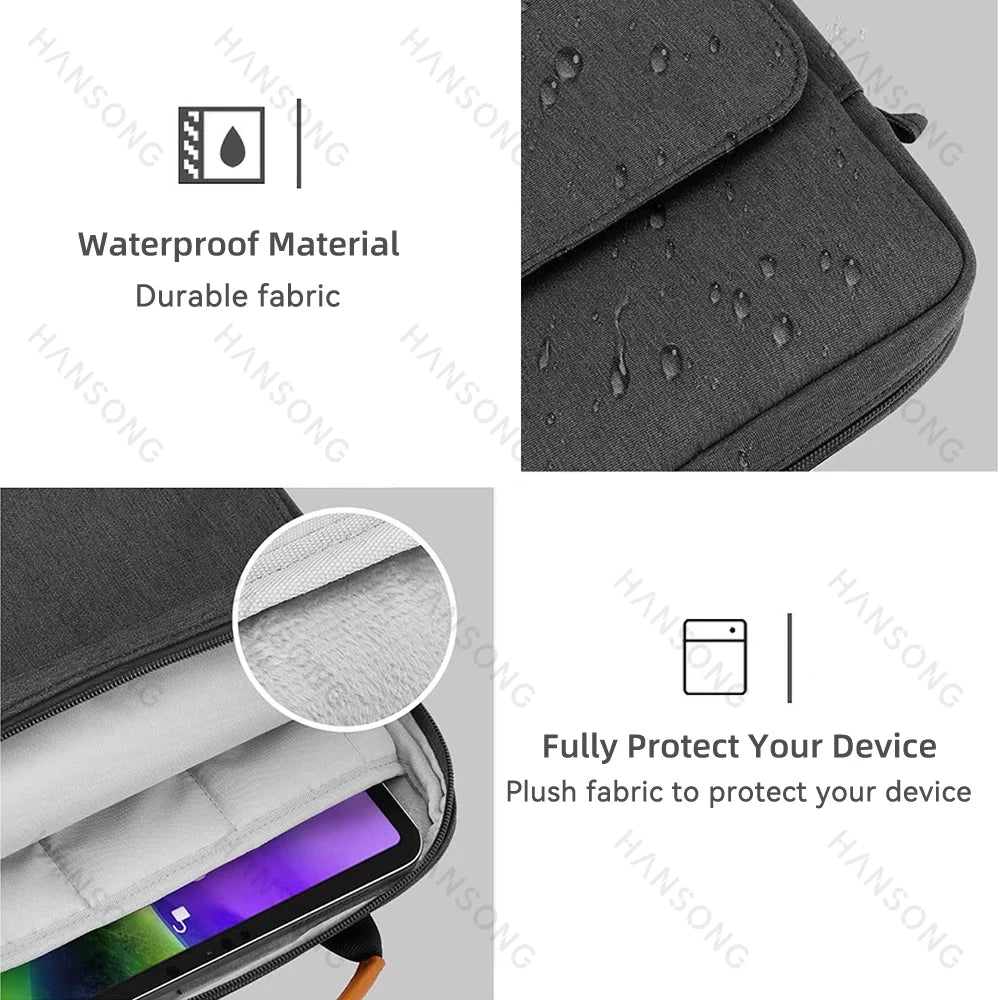 Tablet Case for Samsung Galaxy Tab S6 Lite Galaxy Tab S7 IPad Pro 11-iPad 9.7 9-11Inch Tablet Shoulder Bag Carrying Case Storage
