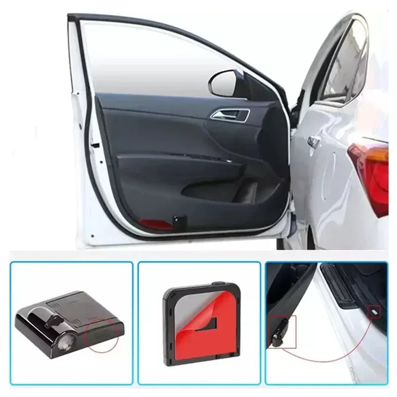 2PCS LED Laser Projector For Qashqai J10 J11 J12 2021 2022 2023 Nismo Car Door Lights Auto Signal Lamps Accessories