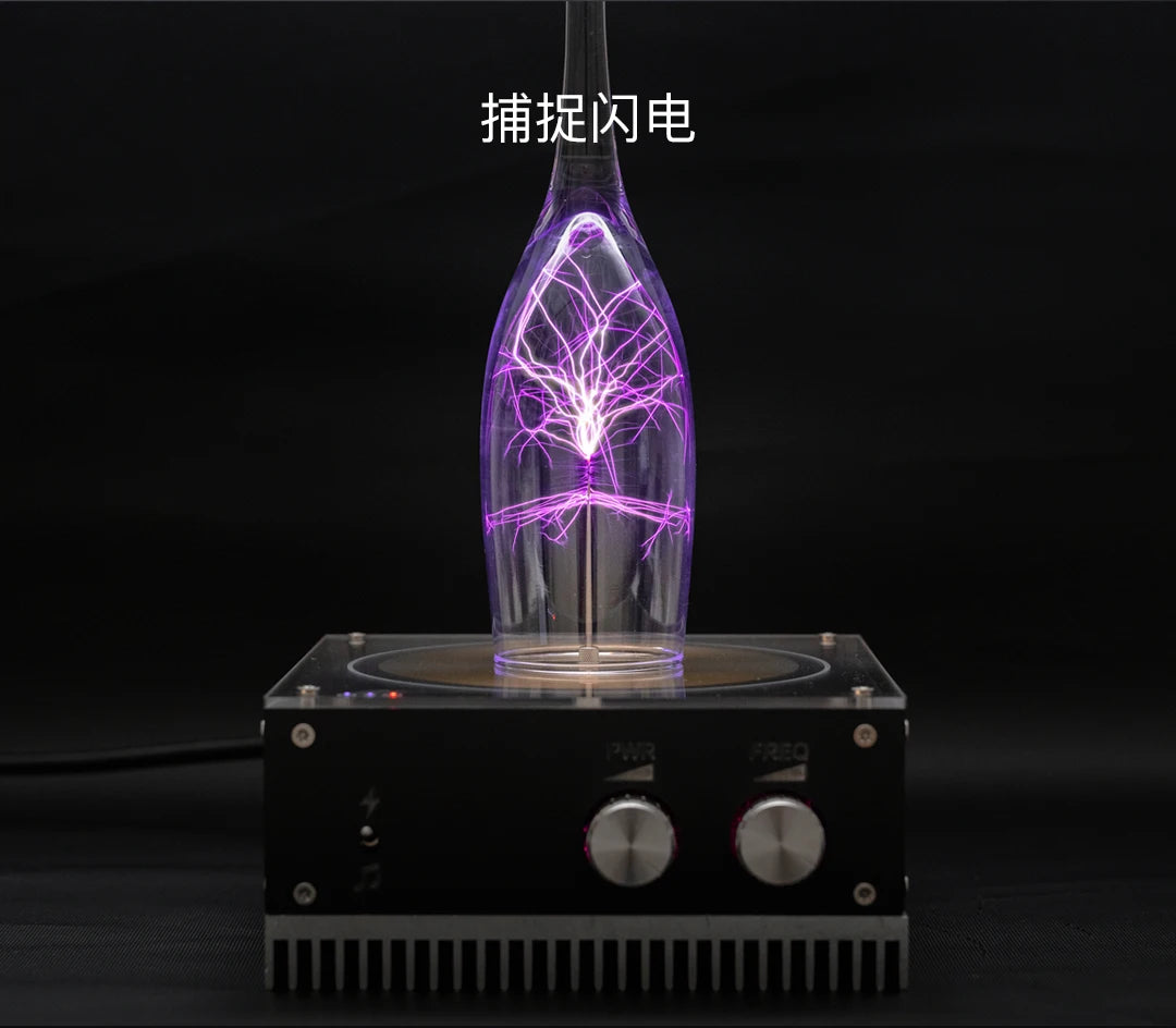 Tesla Coil in the Palm of Lightning Vinyl Disc Plate New Science Experiment Tools Music Can Be Touched Static Electricity