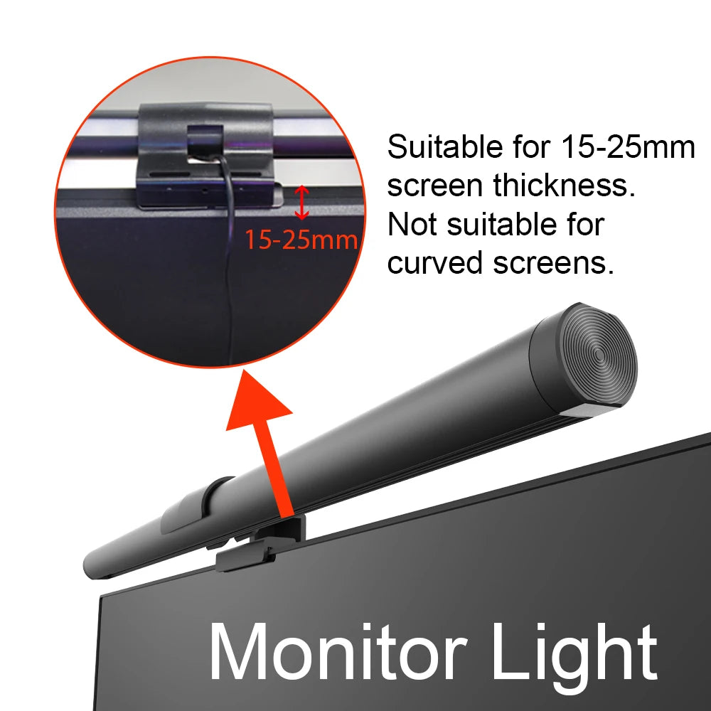 Barre lumineuse à LED RVB Wiscolor, gradation continue, éclairage de soin des yeux, atmosphère de jeu, lampe de bureau, écran d'ordinateur, lumière suspendue