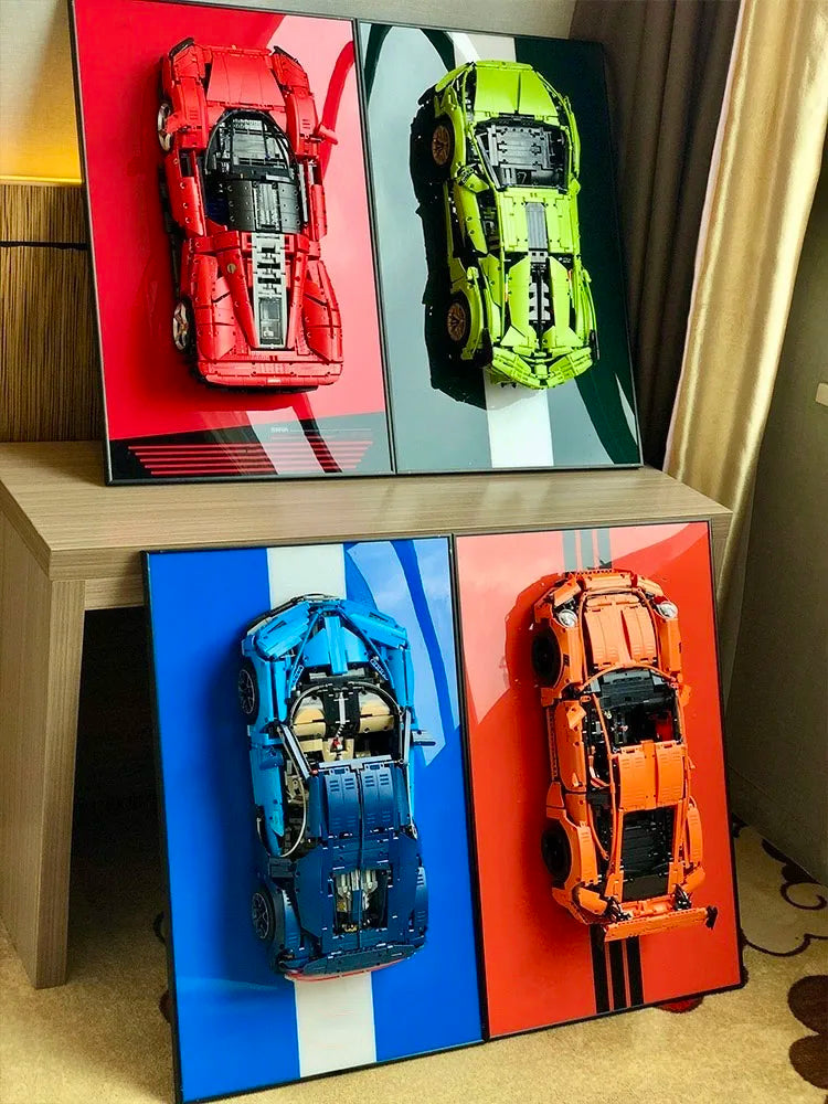 31.5" Metal Wall display for LEGO 42172 Technic McLaren P1 Supercar (Fast shipping to USA,Europe)