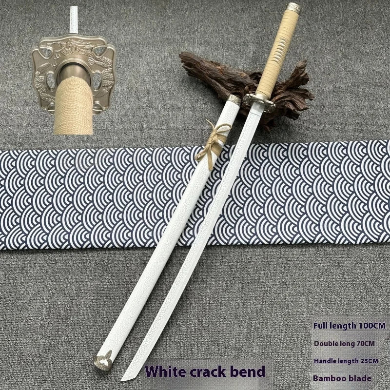Tai Sword Katana Oriental Draw Sword with Sheath Tang Hengdao Wooden Sword Ancient Style Children's Toy Bamboo Wooden