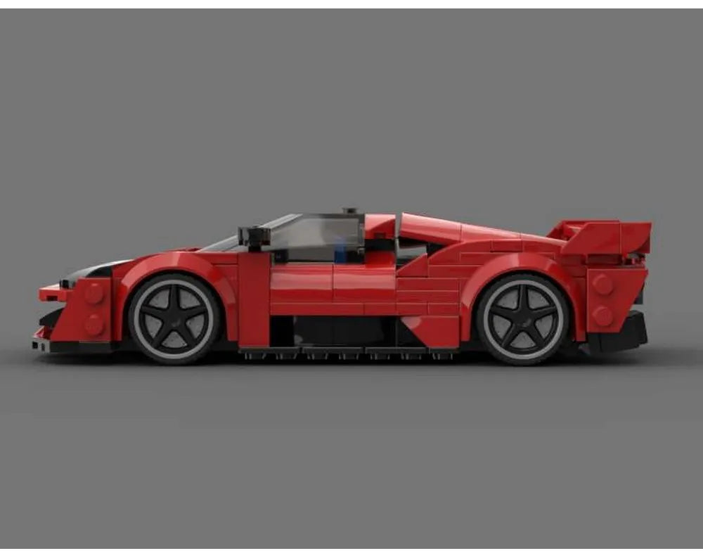 2024 F80 City Car Speed Champion Classic Classic Car Building Blocks Brick Racing Model Children's Toy Gift