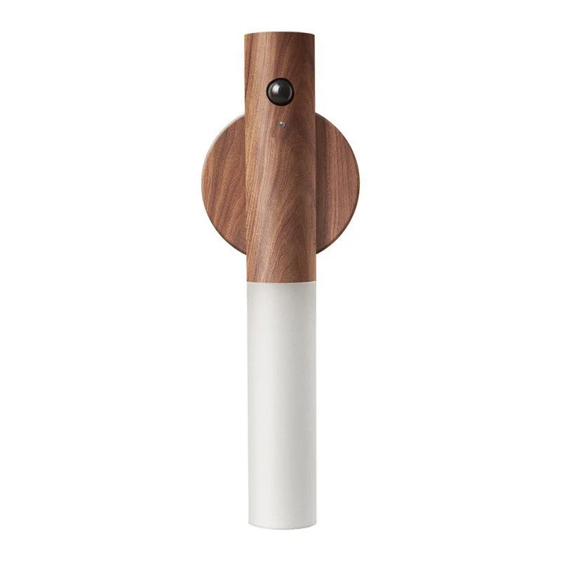 Warm Intelligent Induction Wall Lamp Wireless Wooden Stick Night Light Corridor Cabinet Wardrobe Light Decorative Home Light New