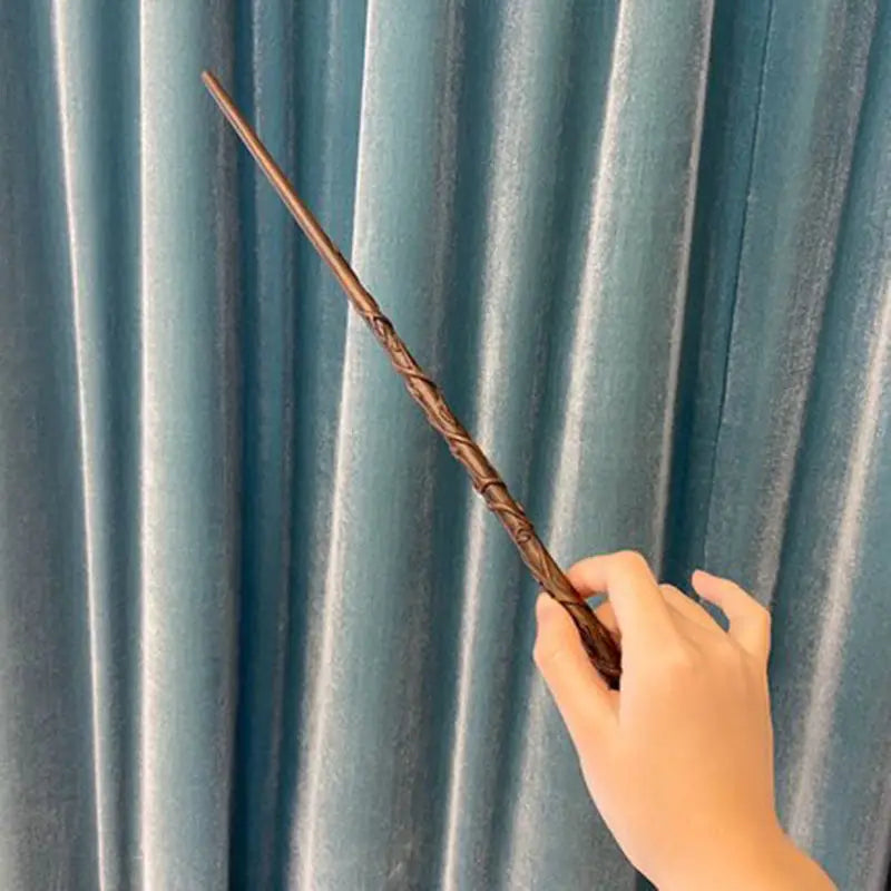 35-42cm Metal Core Potters Magic Wand 20 Species Cosplay Dumbledore Voldemort Malfoy Snape Wands Toys Ticket Badge As Free Gift