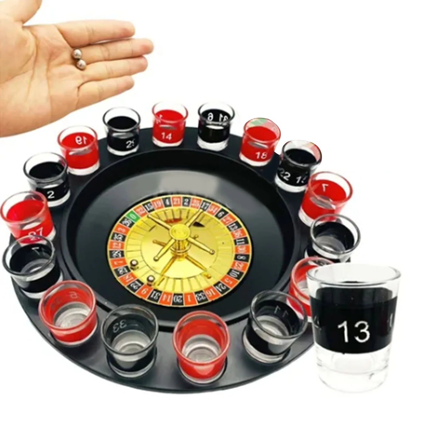Vasos de chupito de 16 agujeros, copas de vino, juego de ruleta, juego de juegos para beber para fiestas, juego de ruleta de 16 chupitos, suministros para fiestas