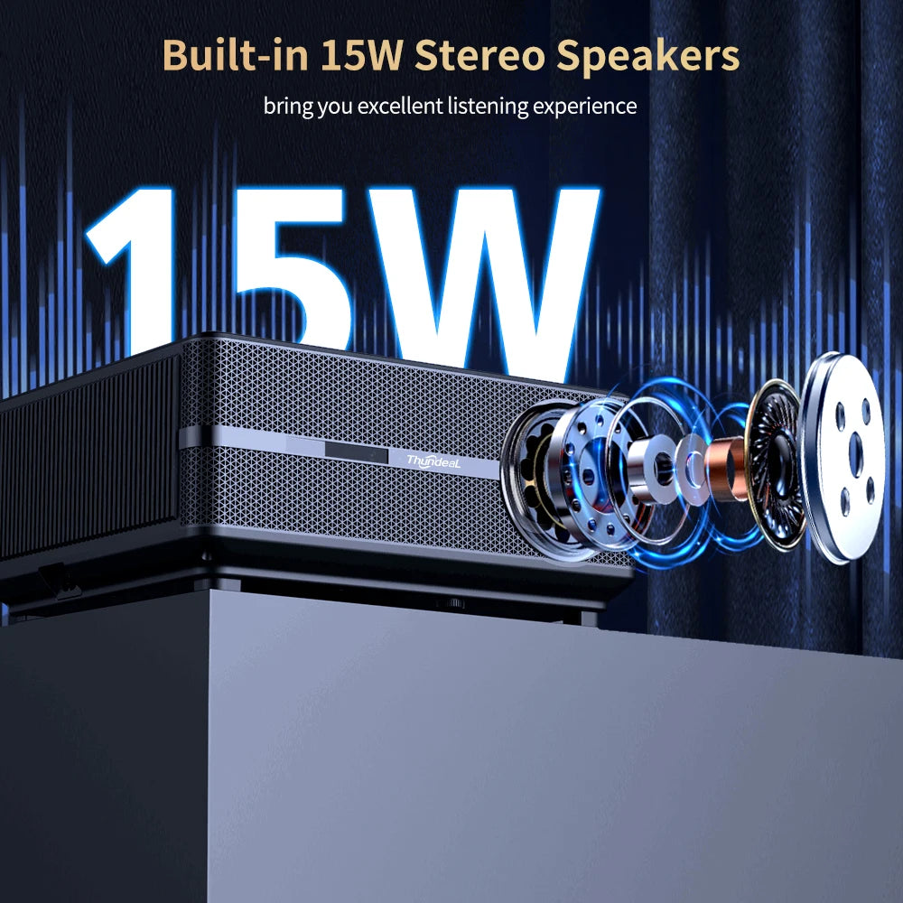 Proyector 1080P WiFi Proyector LED Full HD 2K 4K TV Video Película Teléfono inteligente Cine en casa TD98 Beamer Cine Pantalla grande