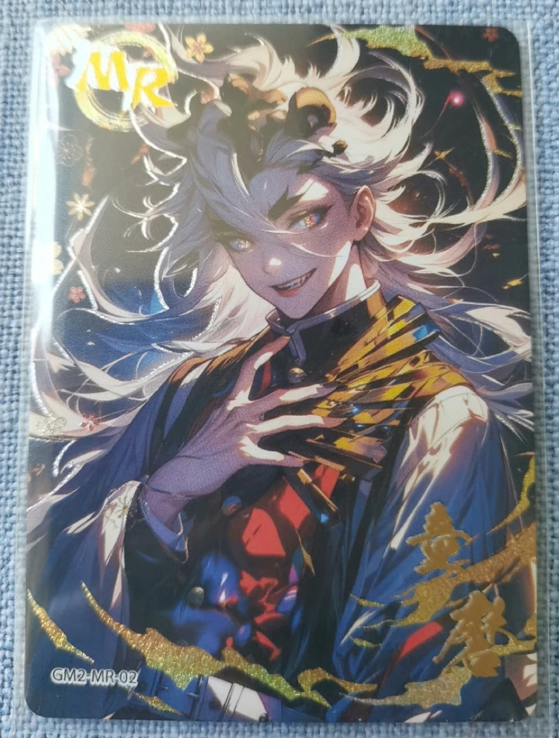 Anime Demon Slayer Kamado Tanjirou Kochou Shinobu Kanroji Mitsuri Iguro Obanai Collection Card Birthday Gifts Children's Toys