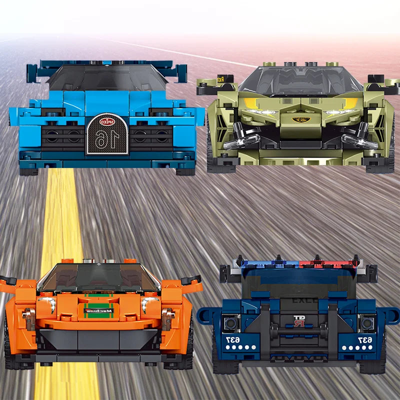 P1 Sian Roadblock Police Vehicle Vision GT Building Blocks for Adults MouldKing27001 27002 27003 27004 Model Kit Educational Toy