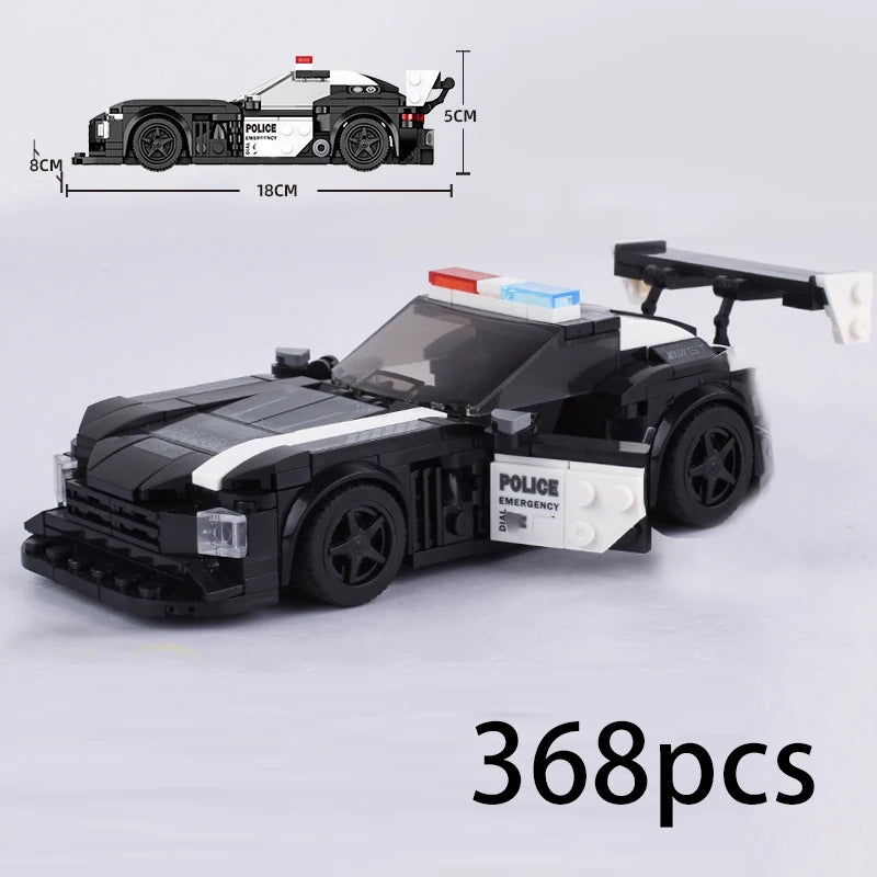 Racing Car City Speed Champions Sports Model Building Blocks DIY Bricks MOC Toy Classic Rally Super Racers Vehicle f1 technique