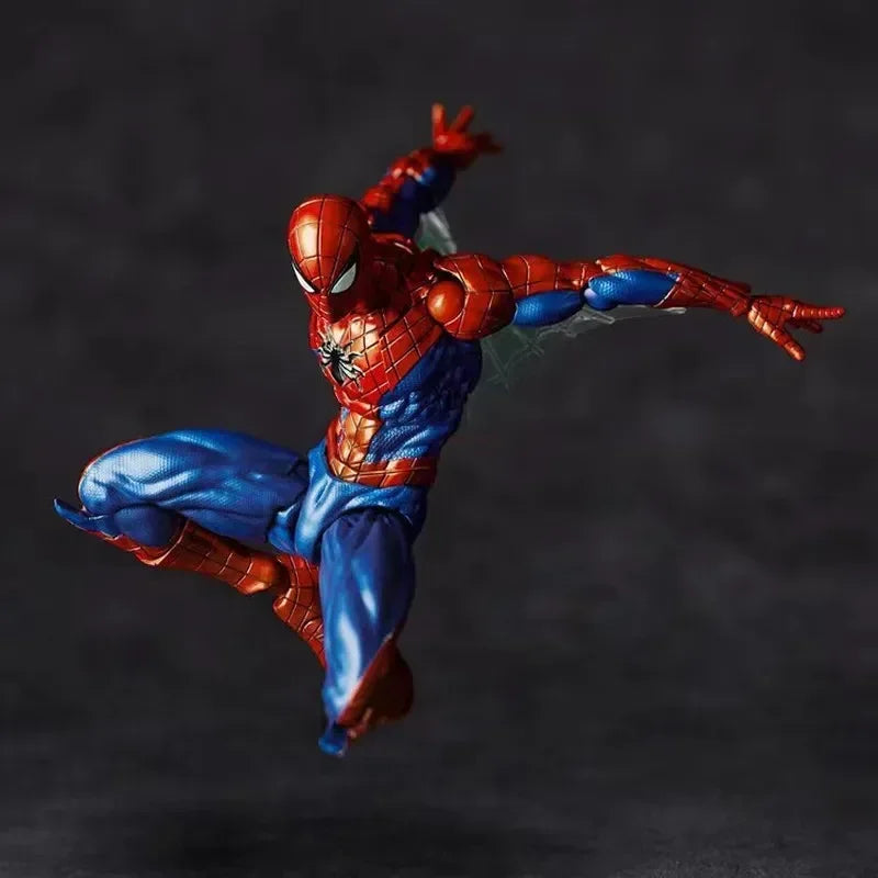Figuras de acción de colección de anime de 16 cm de Kaiyodo Spider-Man 2.0 Revoltech Amazing Yamaguchi Mk4 Peter Parker, juguetes modelo de regalo