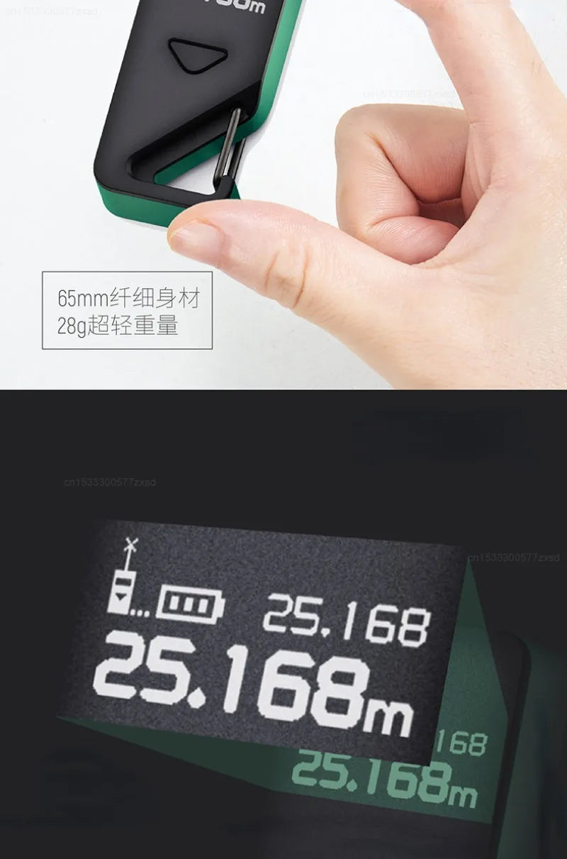 Telémetro láser de alta precisión SATA de Xiaomi, mini regla electrónica infrarroja, herramientas de medición láser de alta precisión para ingeniería