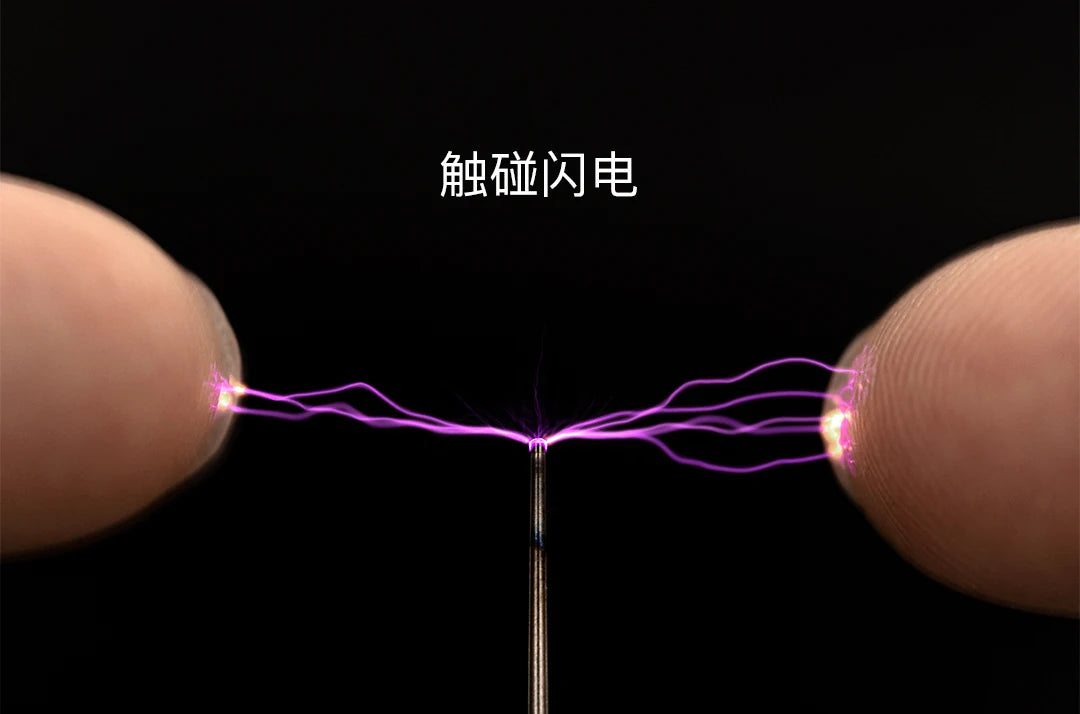 Tesla Coil in the Palm of Lightning Vinyl Disc Plate New Science Experiment Tools Music Can Be Touched Static Electricity