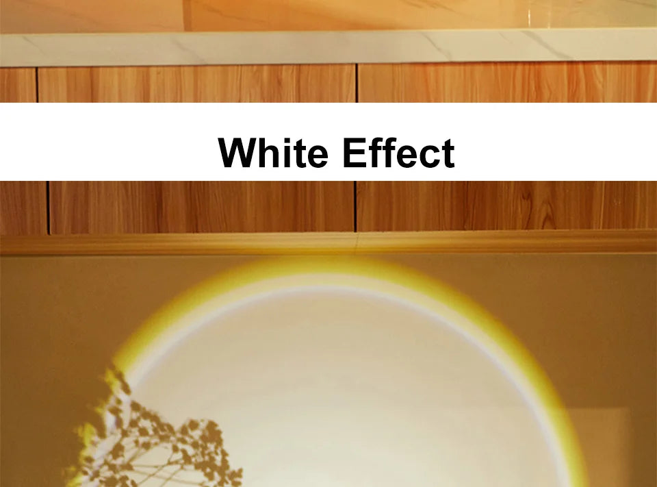Sunset Lamp Under Cabinet Lights Battery Operated Sunset Projector Kitchen Wine Cabinet Closet Decor Bedroom Atmosphere Lamp