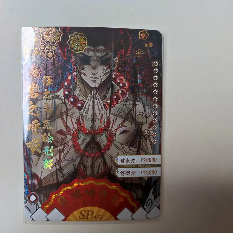 Anime Demon Slayer Kamado Nezuko Agatsuma Zenitsu Douma Akaza Sp Ssp Card Game Collection Rare Card Boy Birthday Present