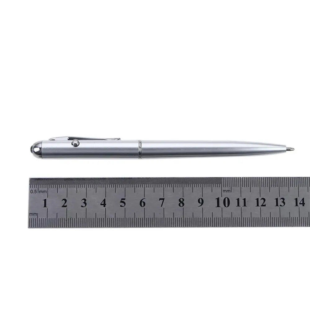 School Creative Drawing Magic Writing Silver Stationery Invisible Ink Pen UV Light Pen Ballpoint Pens Magic Secret Pen