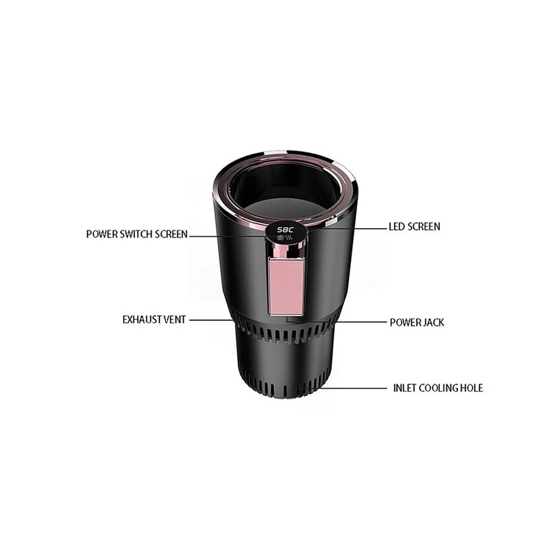 Smart Car Smart Hot And Cold Cup Drinks Holders Home Office Fast Refrigeration Heating Insulation Electric Cup Mini refrigerator