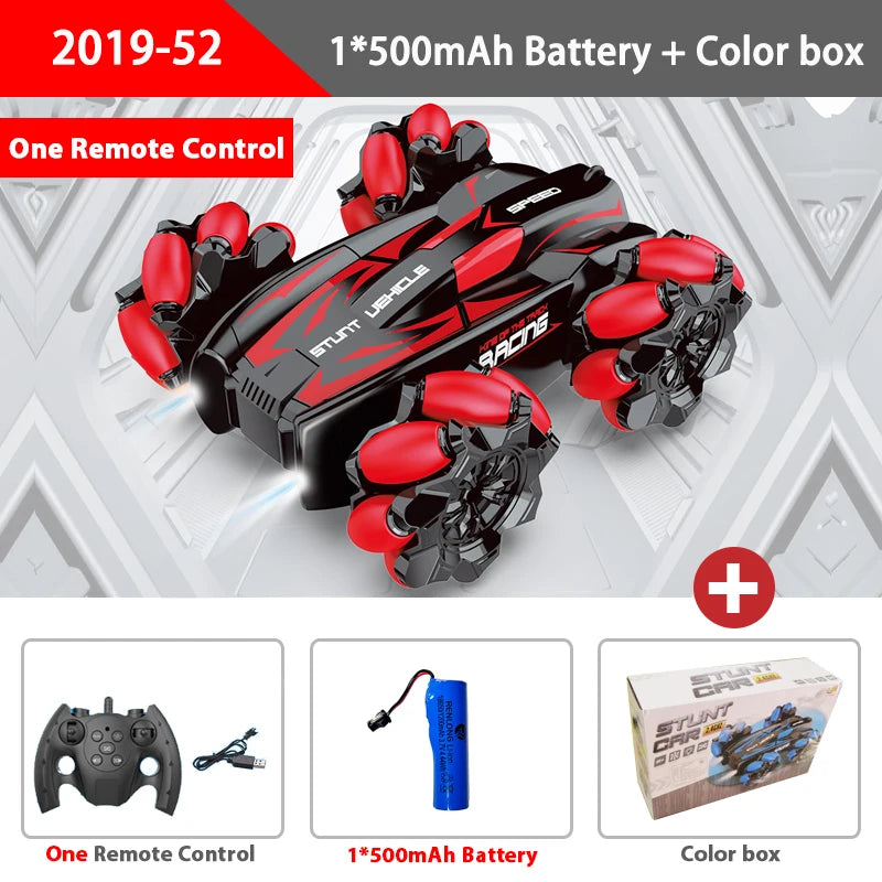 WLtoys F1 RC Drift Car con luces LED y música, 2,4 G, guantes, radiocontrol remoto, coches acrobáticos con tracción en las 4 ruedas, juguetes eléctricos para niños