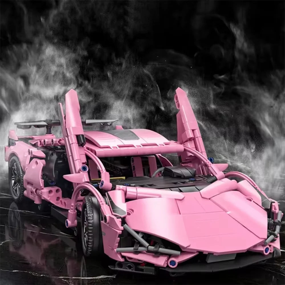 Technology Toys High-Tech Super Sport 1:8 Racing Car Model Racing Compatible Buidling Bricks High-tech Children Christmas Gifts