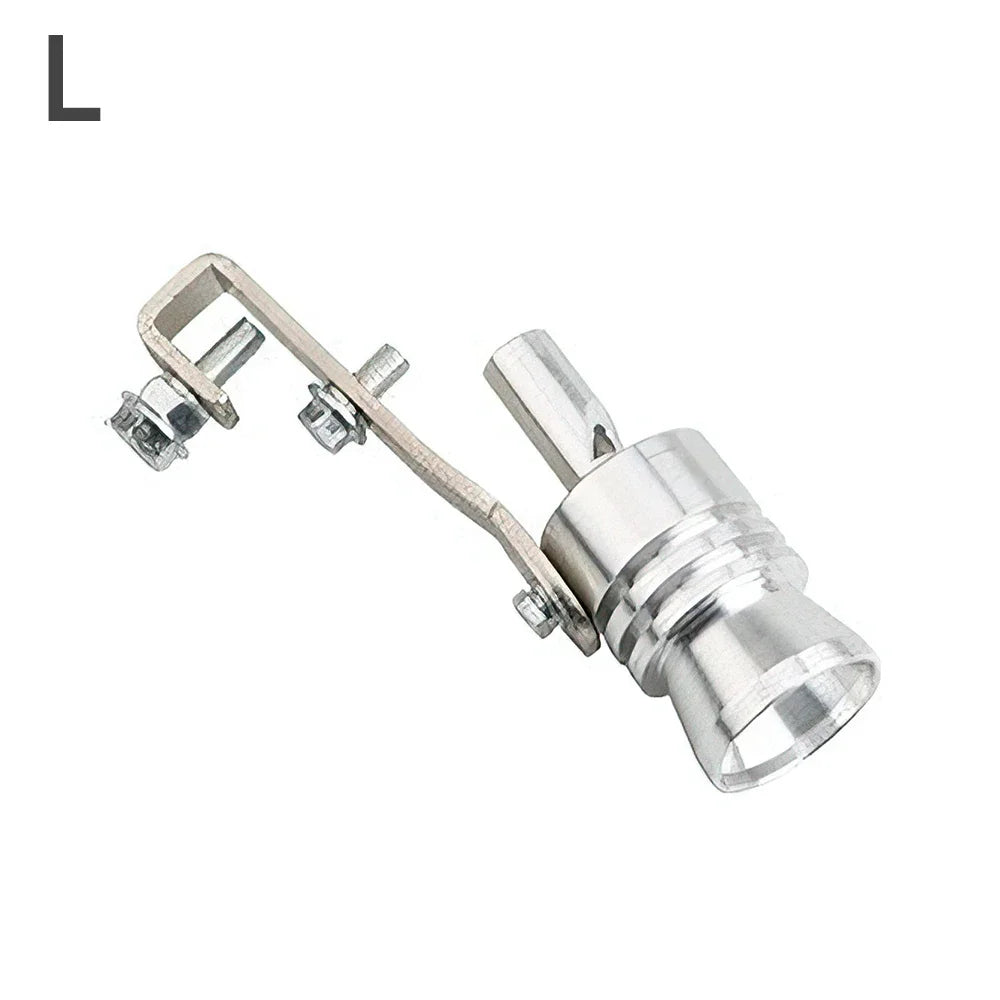 1 pieza de silbato de turbina modificado para automóvil, silbato de tubo de escape, silbato de imitación para motocicleta, silbato amplificador de sonido de escape de turbina