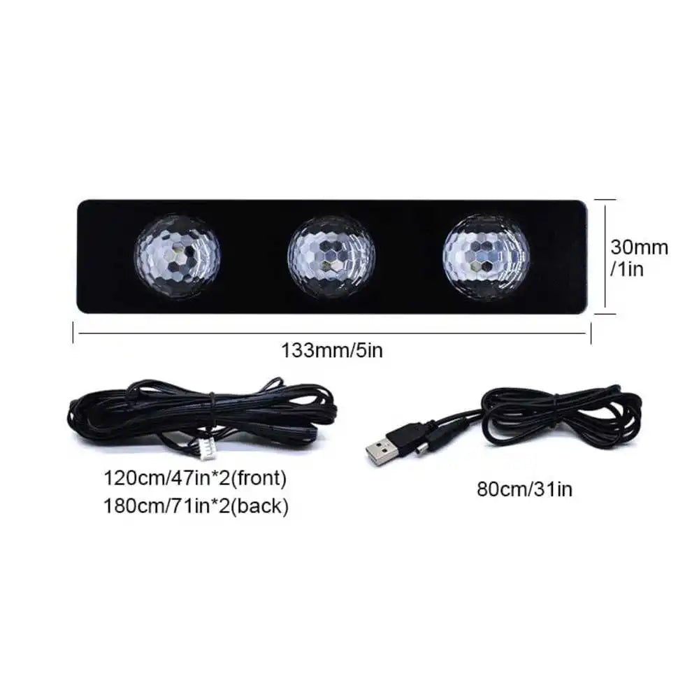 The atmosphere lights one drags four modified with colorful remote voice-activated led decorative in the car atmosphere lights
