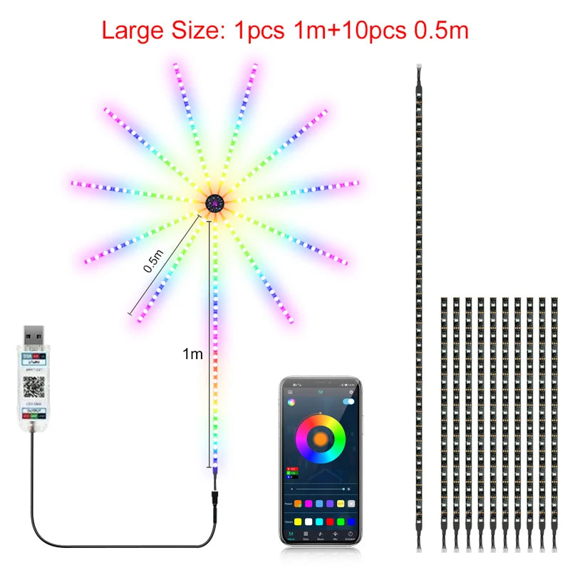 2024 new LED Bluetooth APP Control Neon Strip USB 5V Changing Smart Lamp Sync Music Bedroom Decor Dream Light