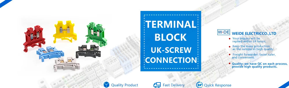 10 piezas Bloque de terminales de riel DIN UK-2.5B Cable Conductor eléctrico Conector universal Bloque de terminales de conexión por tornillo UK2.5B